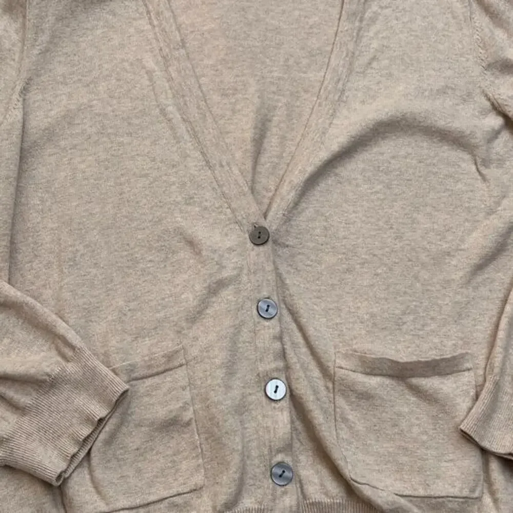 Faded Glory Cardigan Y2K Normcore Grandpacore Academia Heritage Cotton Pocket XL - Picture 5 of 8
